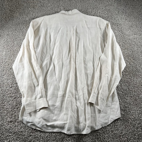 J Crew Linen Shirt Mens Large Beige Plaid Button Down Preppy Soft Classiccore - Picture 7 of 7